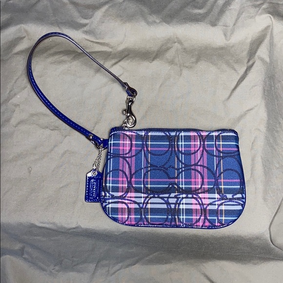 Coach Handbags - Coach Plaid Wristlet